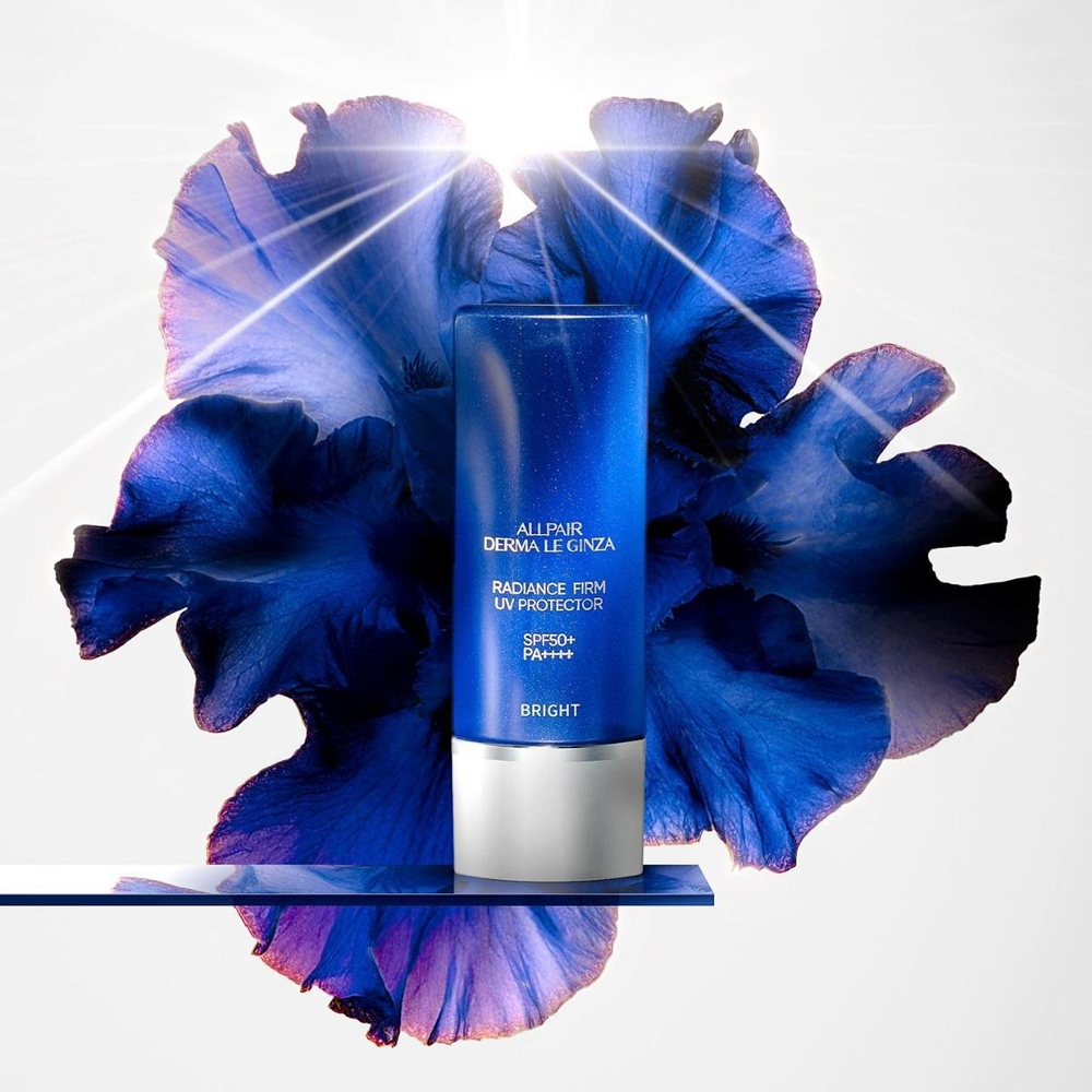 Солнцезащитный крем 2-в-1 со спирулиной SPF50+ PA++++ ALLPAIR DERMA LE GINZA Radiance Firm UV Protector