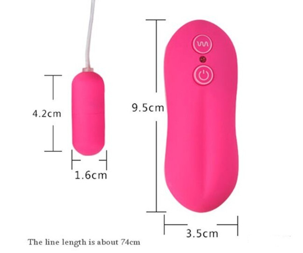 Маленькое вибро-яйцо Bullet Vibrator (10 режимов) (Цвет: розовый, фуксия)