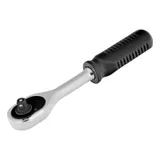 Ключ-трещотка 1/4", 45 зубьев, с быстрым сбросом, CrV, хром Сибртех — фото 2