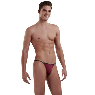 Трусики-стринги из микромодала в рубчик Doreanse Ribbed Modal (Размер: L) (Цвет: бордовый)