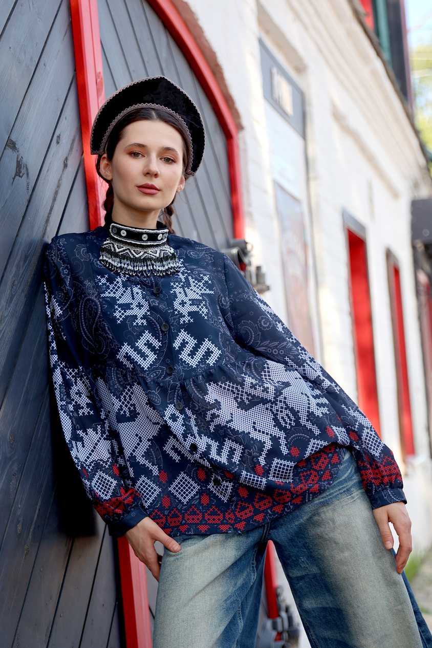 Blouse "Cloudberry. Evening"