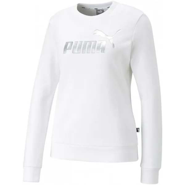 Толстовка женская PUMA ESS+ Metallic Logo Crew TR