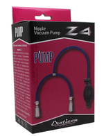 Женская вакуумная помпа для сосков Nipple Vacuum Pump Z4 (Цвет: синий с черным)