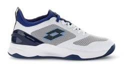 Теннисные кроссовки Lotto Mirage 200 Clay - all white/blue 295c/royal gem