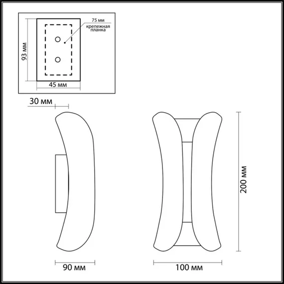 Архитектурная подсветка Krista 3886/6BG Odeon Light