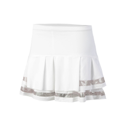 Женская теннисная юбка Lucky in Love Long Pleat Tier Skirt Special Edition Women - White, Pink