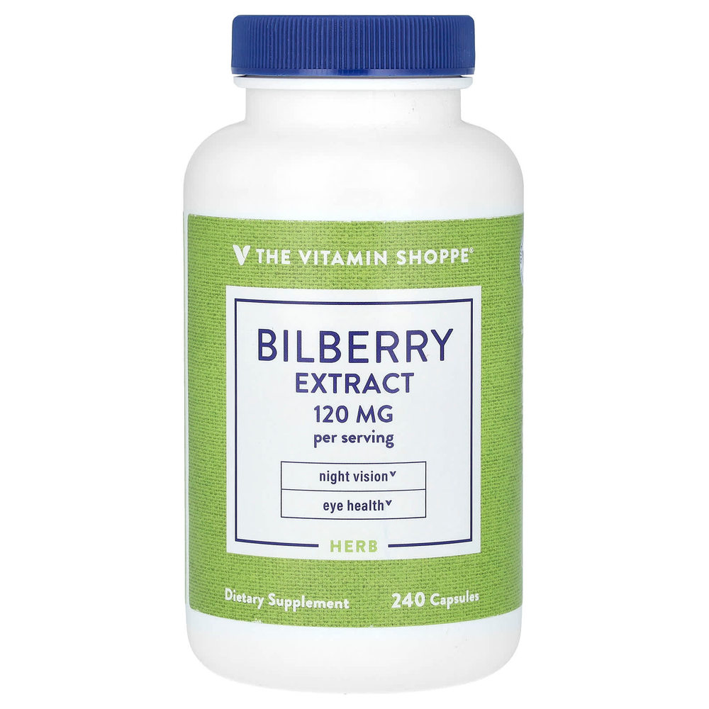 The Vitamin Shoppe, экстракт черники, 240 капсул (60 мг в 1 капсуле)