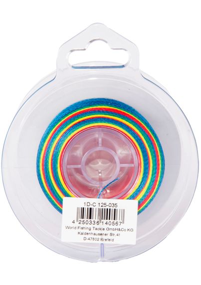 Леска плетёная WFT KG ROUND DYNAMIX Multicolor 300 м, 0,35 мм