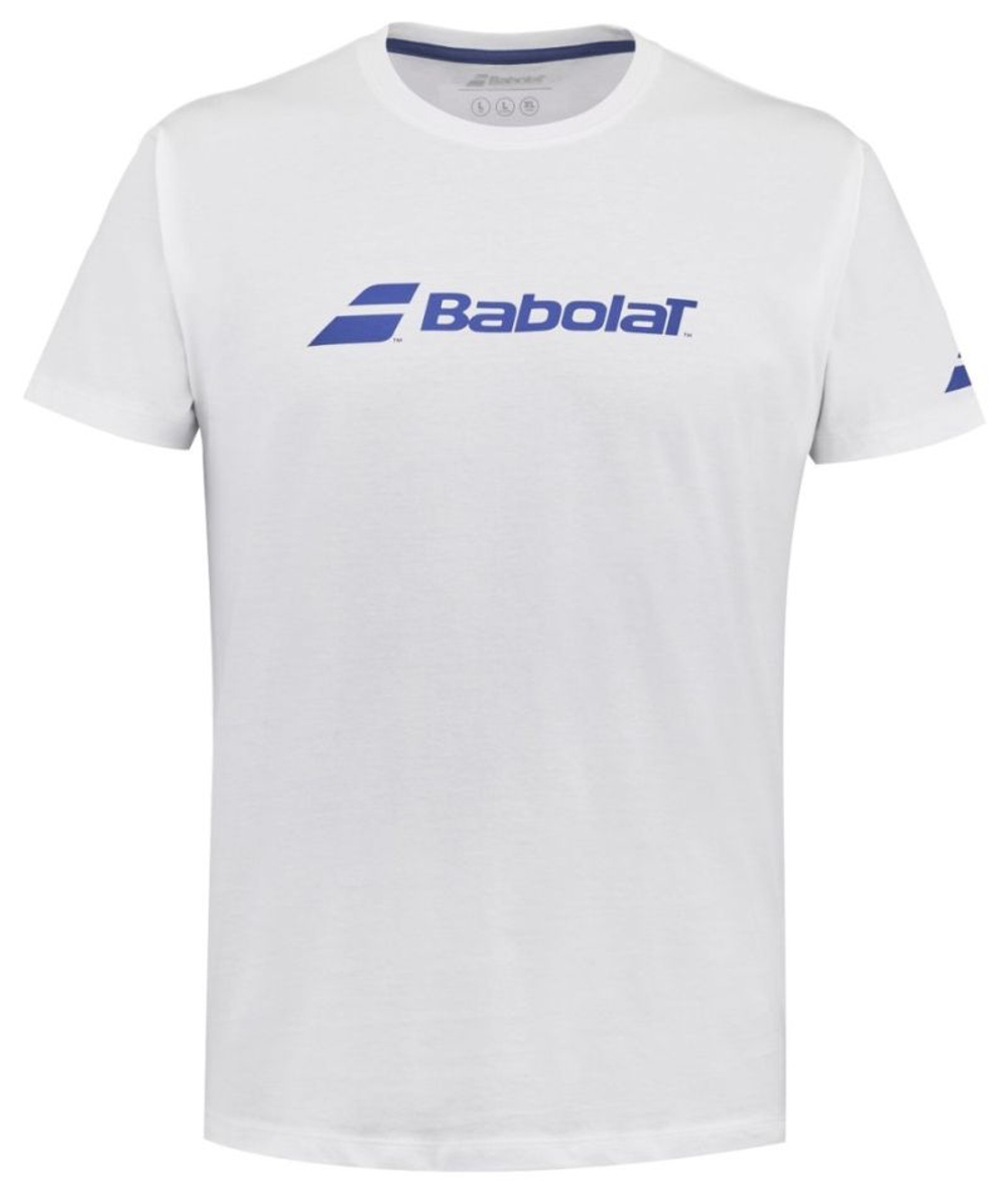 Мужская футболка Babolat Exercise Tee Men - white/white