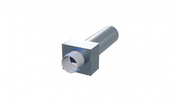 Flexag PWP-125/75x1 пленум вентиляционный прямой, D125, на 1 выxод, L=300 мм