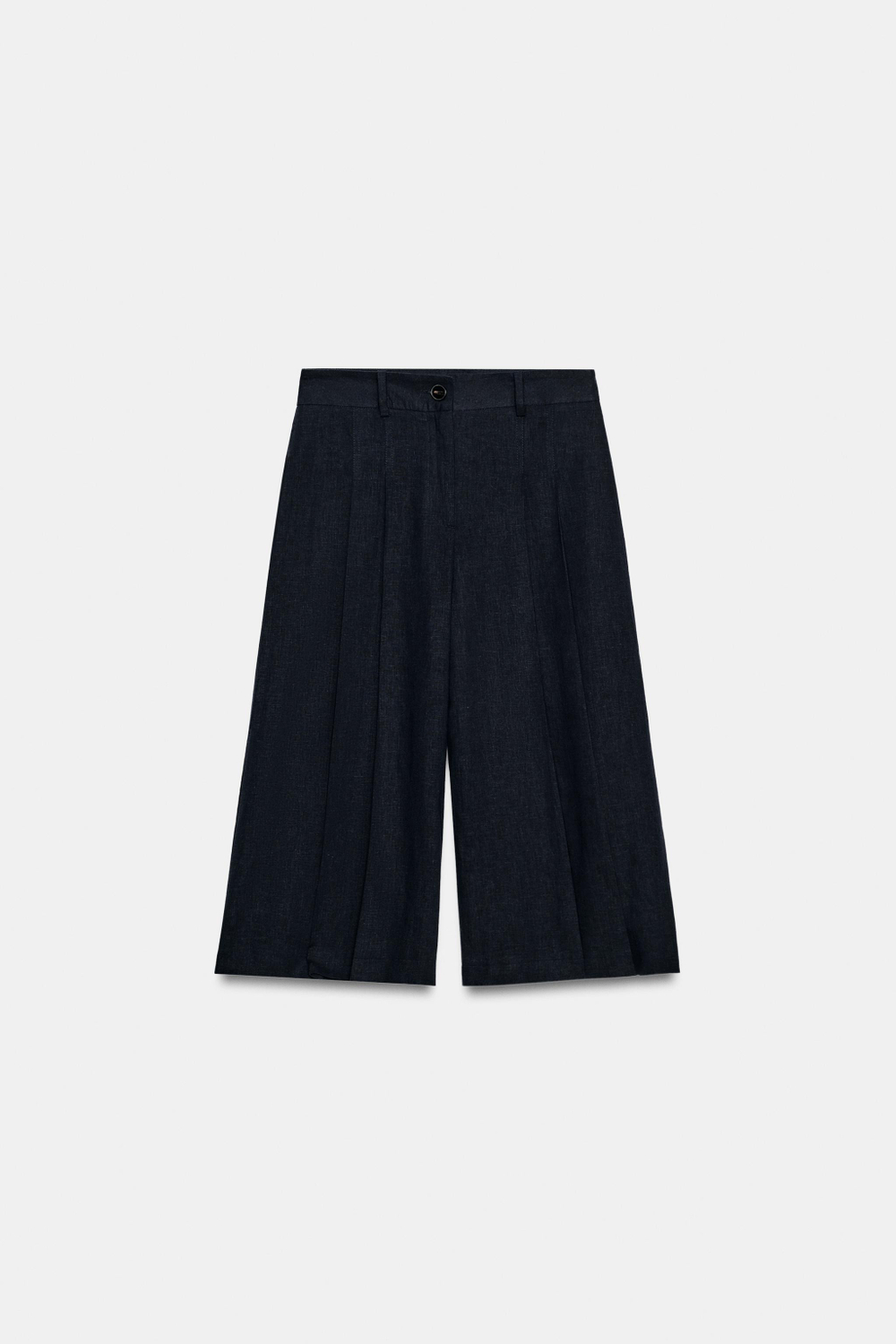 УДЛИНЕННЫЕ ЛЬНЯНЫЕ ШОРТЫ — ZARA