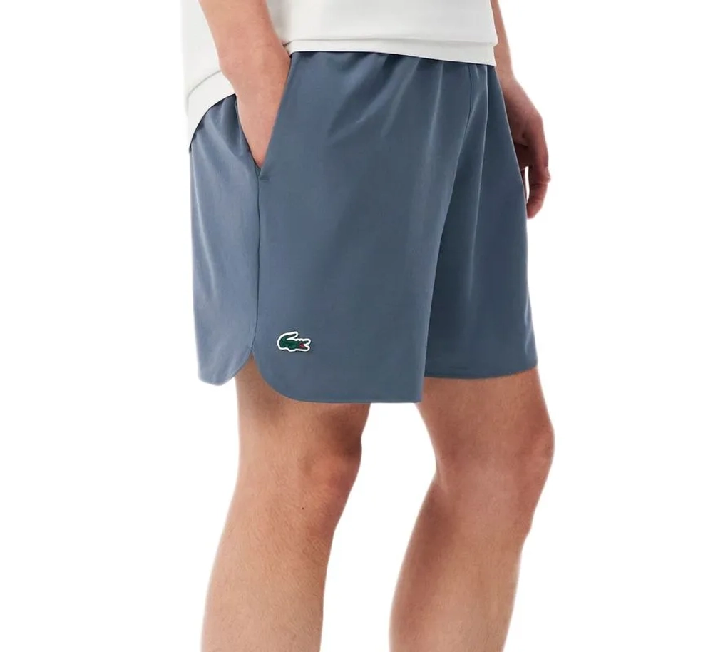 Мужские теннисные шорты Lacoste Tennis x Novak Djokovic On Court - grey