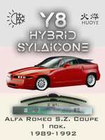 Щетки стеклоочистителя HUOYE Y8 450/450 мм на AlfaRomeo S.Z.Coupe | Hook/J-Hook