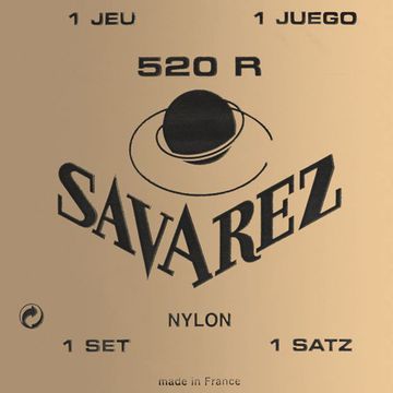 Струны для классической гитары, посеребренные, норм.натяжение, Savarez 520R Carte Rouge