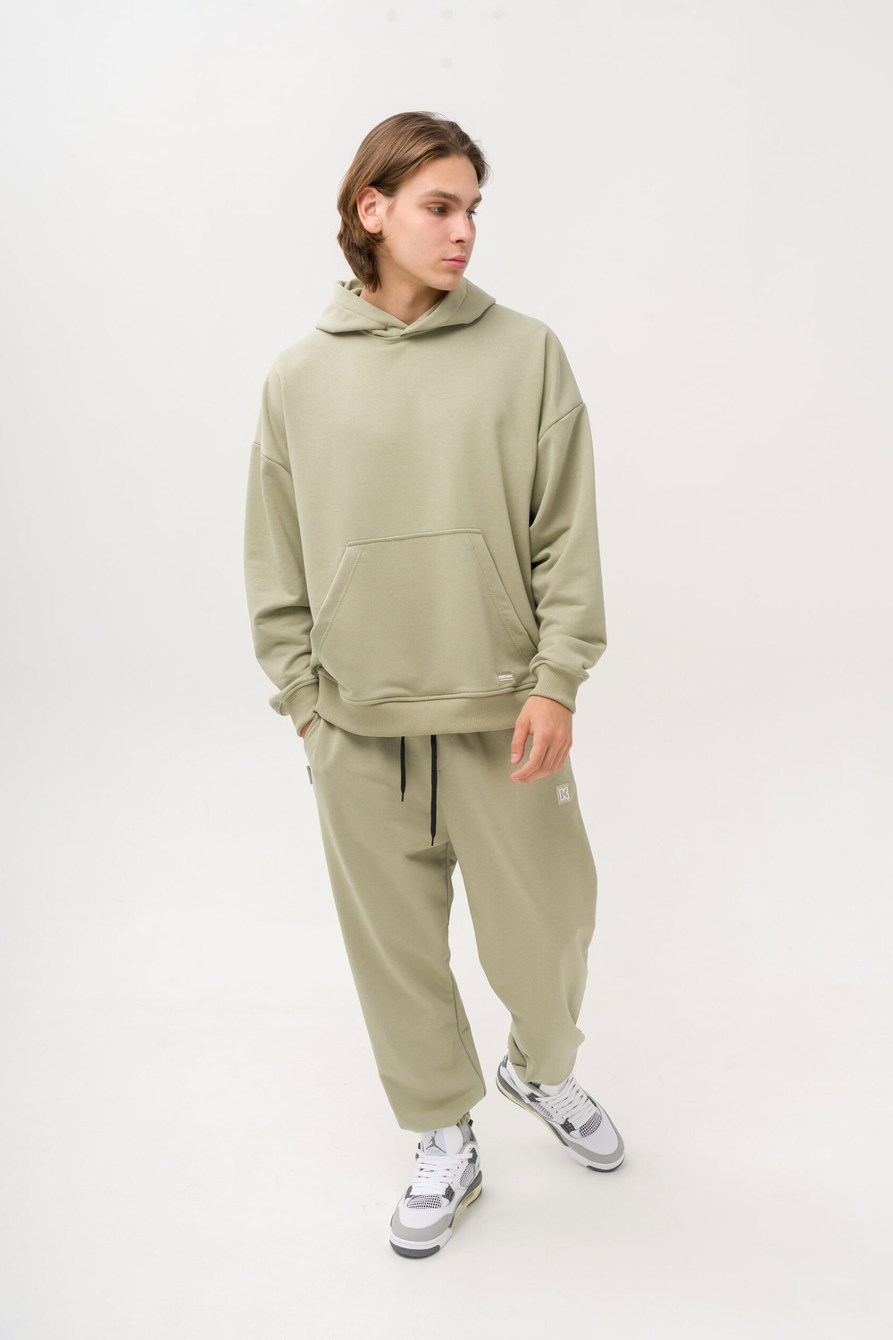 Худи KUL'TURA Oversize "Basic" Зеленый чай