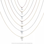 Подвеска из серебра с бриллиантом 0.03 карата, Tiffany💠by Yard, В наличии