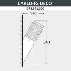 Настенный светильник уличный Carlo Deco DR3.571.000.WXU1L Fumagalli