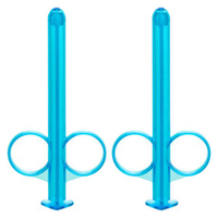 Набор из 2 голубых шприцев для введения лубриканта California Exotic Novelties Lube Tube SE-2380-01-2