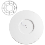 7659/40L MITRA LED SN 551 Светильник пластик/белый LED 40Вт 3000/4000K D495 IP40 ALFA WHITE