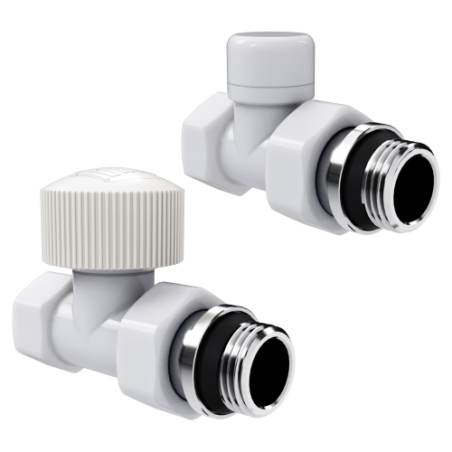 Набор термостатический прямой Royal Thermo Design 1/2quot;М30х1,5 (Белый)
