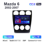Teyes CC2 Plus 9"для Mazda 6, Atenza 2002-2007