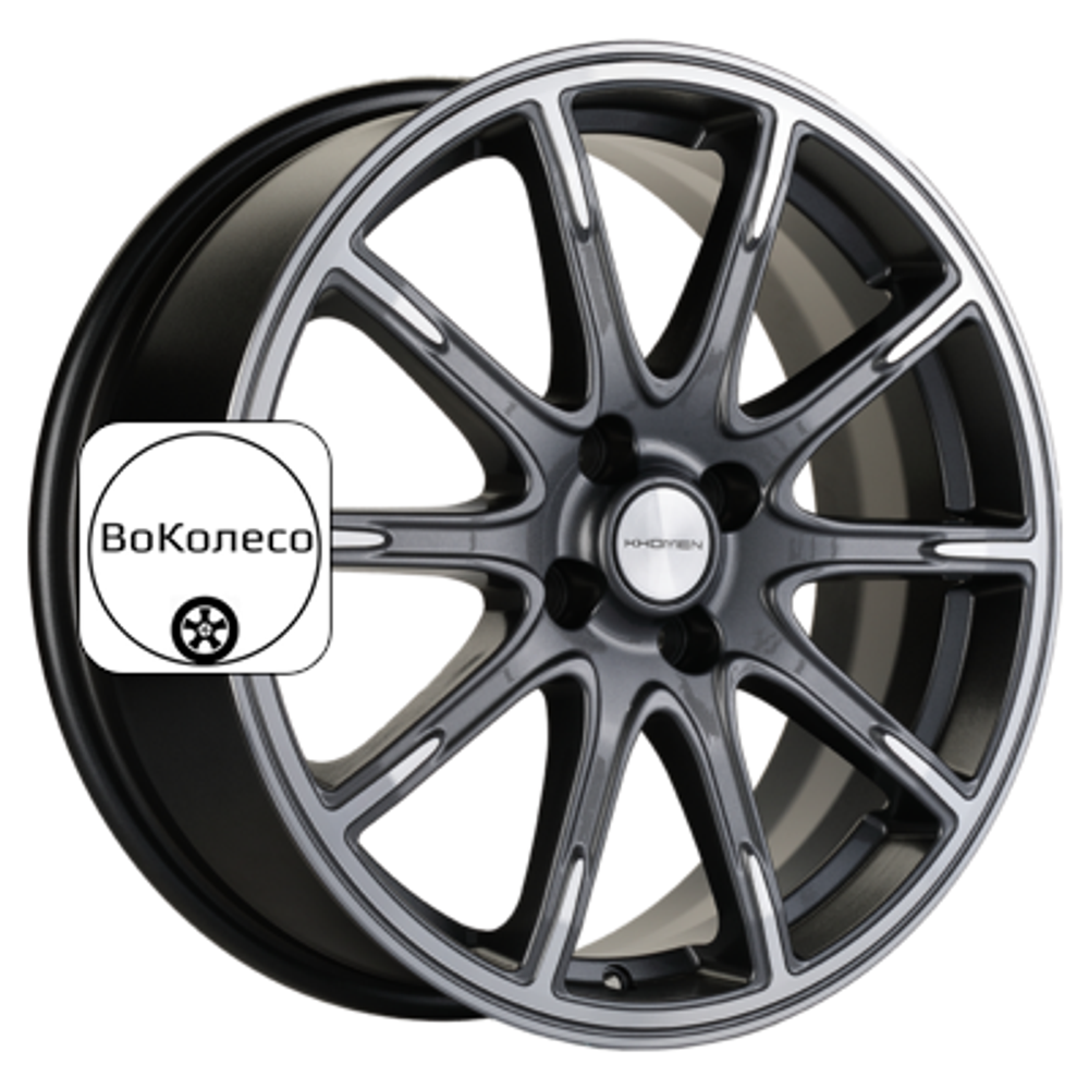 6,5x17/4x100 ET43 D60,1 KHW1707 (Lada Vesta Cross) Gray-FP Khomen Wheels