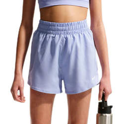 Шорты для девочек Nike Kids Dri-Fit One High-Waisted Woven Training — light thistle/white