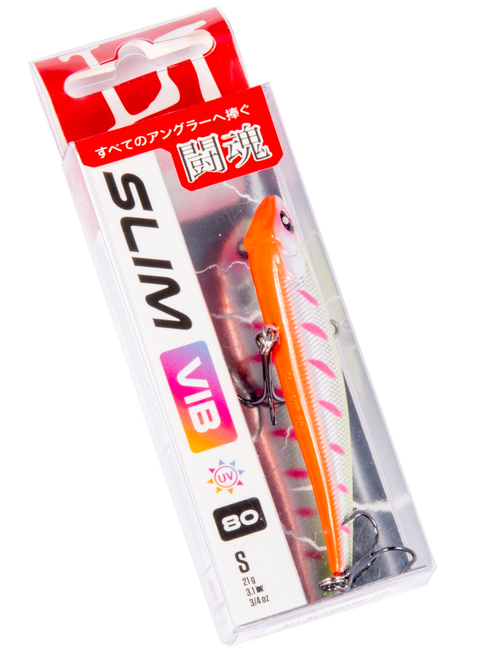 Воблер тонущий вертикальный LJ Pro Series SLIM VIB S 80.00/338