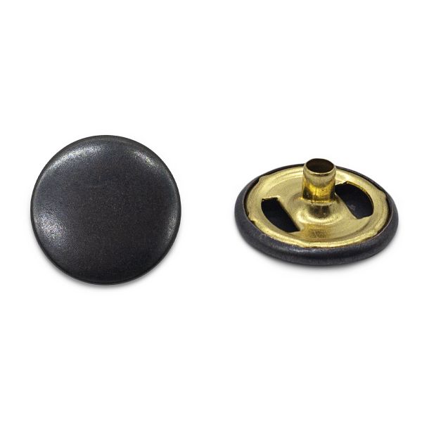 Часть кнопки Альфа (S-образная) ⌀15 мм (A-часть), 5/15 05 BRASS, цв.черный, 100 шт, BIG