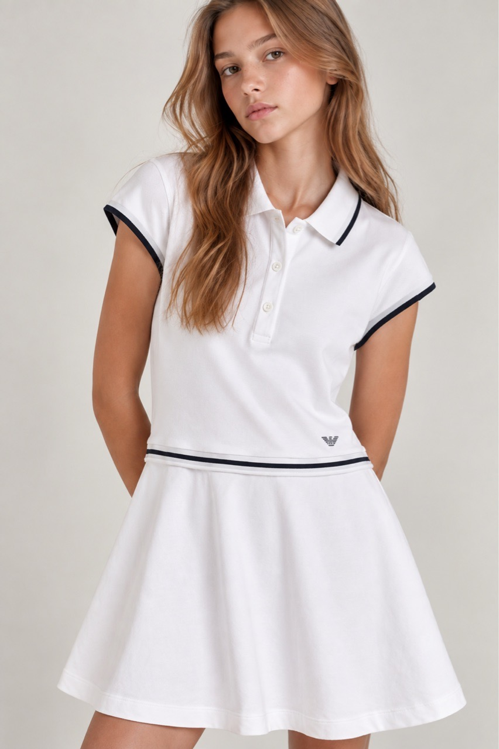 Новое хлопковое платье-поло Emporio Armani, 164