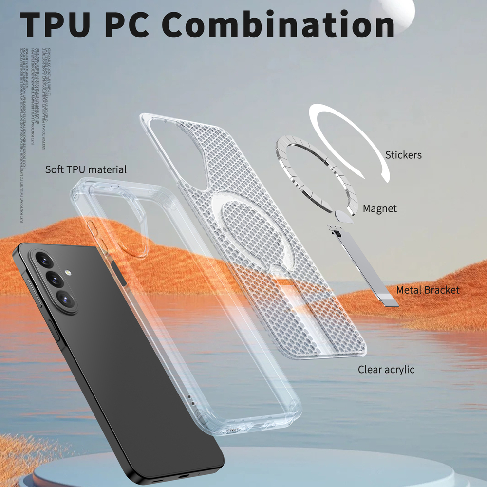 Прозрачный чехол Mesh Pro Magnetic Case для Samsung Galaxy A27 5G