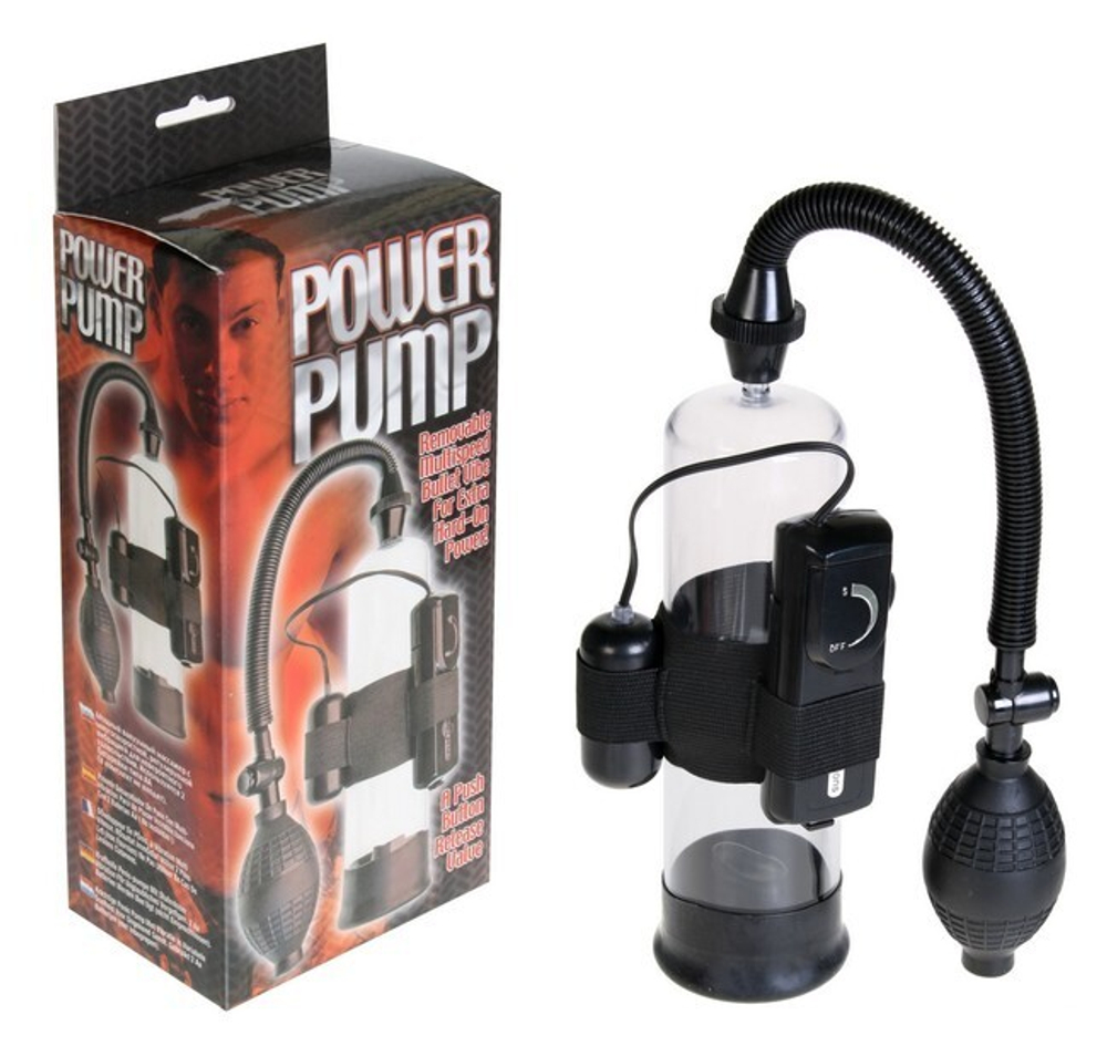 Вибропомпа Power Pump (черный с прозрачным) (Цвет: черный с прозрачным)
