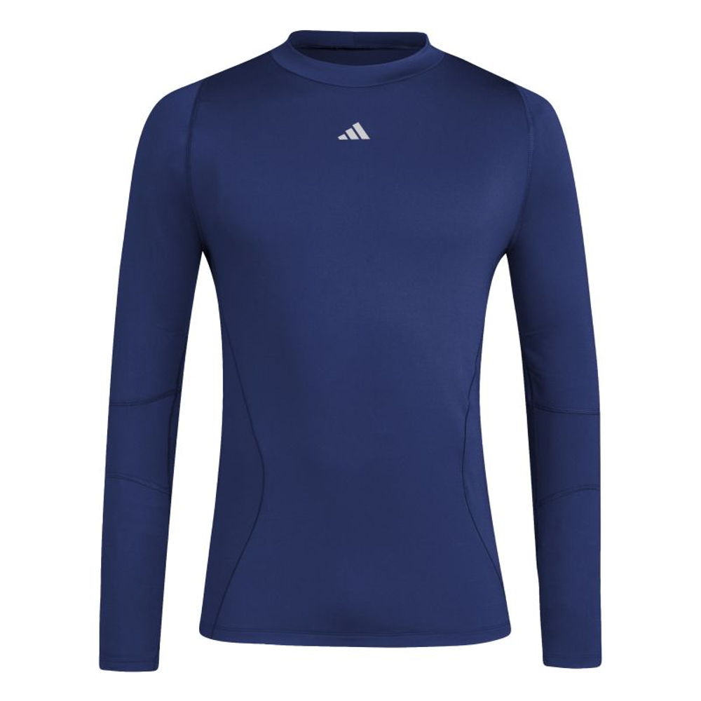 Мужская теннисная футболка с длинным рукавом Adidas Techfit Cold.rdy - tena blue