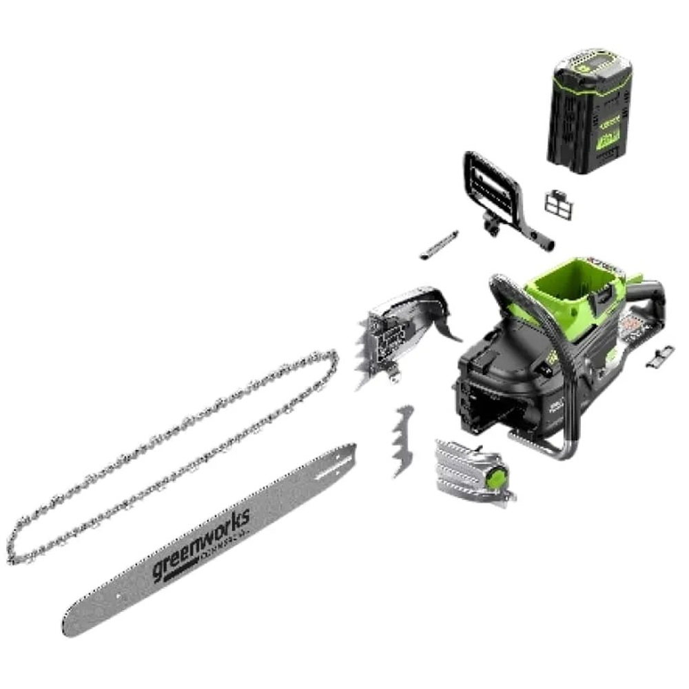 Цепная пила аккумуляторная Greenworks OCS800, 82V, 5,0 кВт, 50 см, бесщеточная, без АКБ и ЗУ (2009707)
