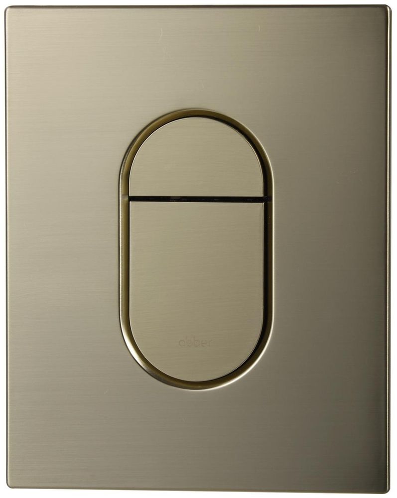 Кнопка для инсталяции REIN RLINE-R BRUSHED GOLD матовое золото овал ABS
