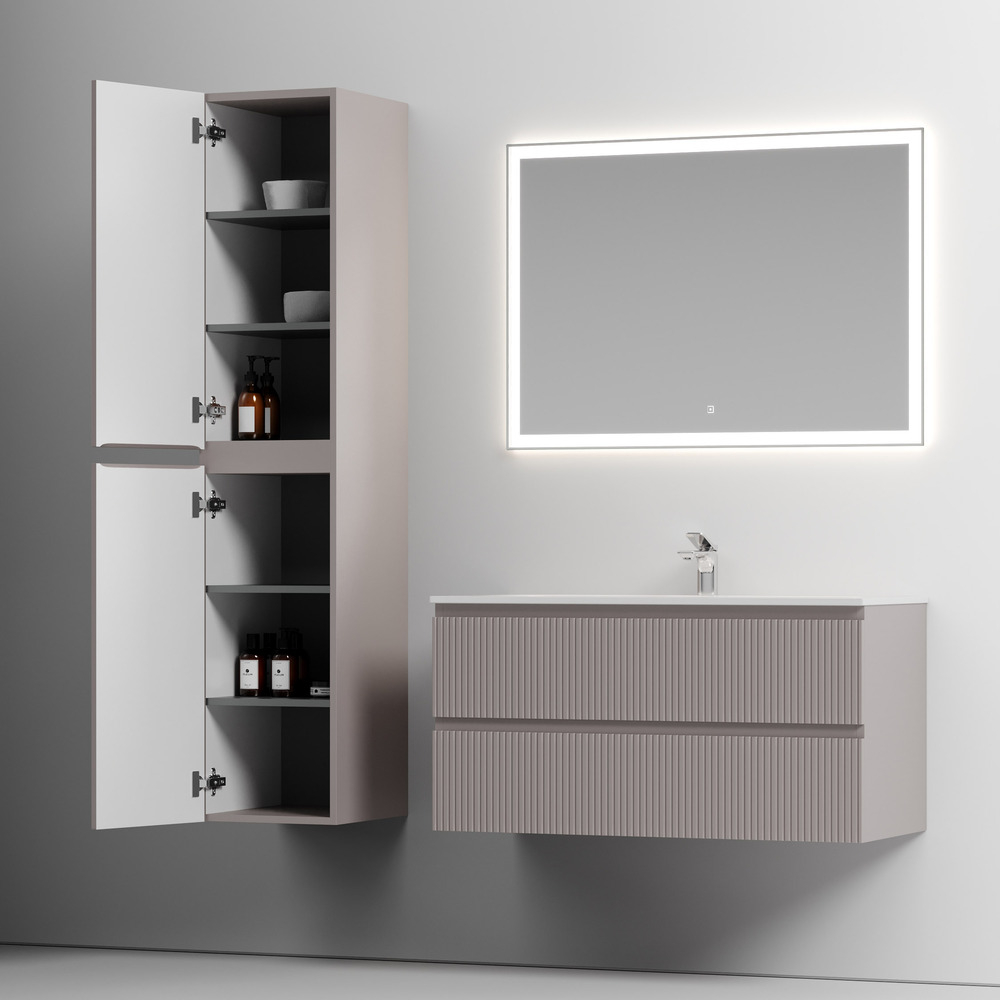 Шкаф-пенал Sancos Snob T подвесной, Doha Soft 350х350х1650, арт. PSNT35SM