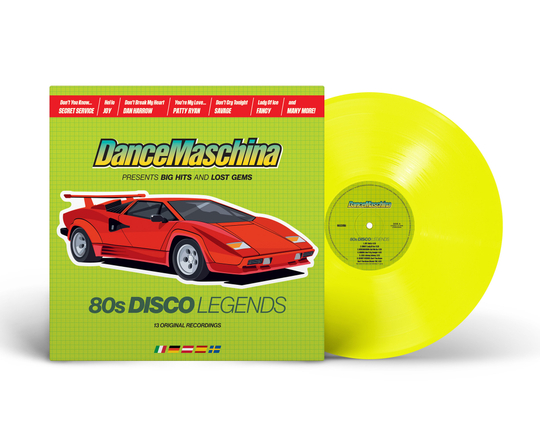 LP: Various Artists — «DanceMaschina: 80s Disco Legends» (2025) [Limited Lime Vinyl]