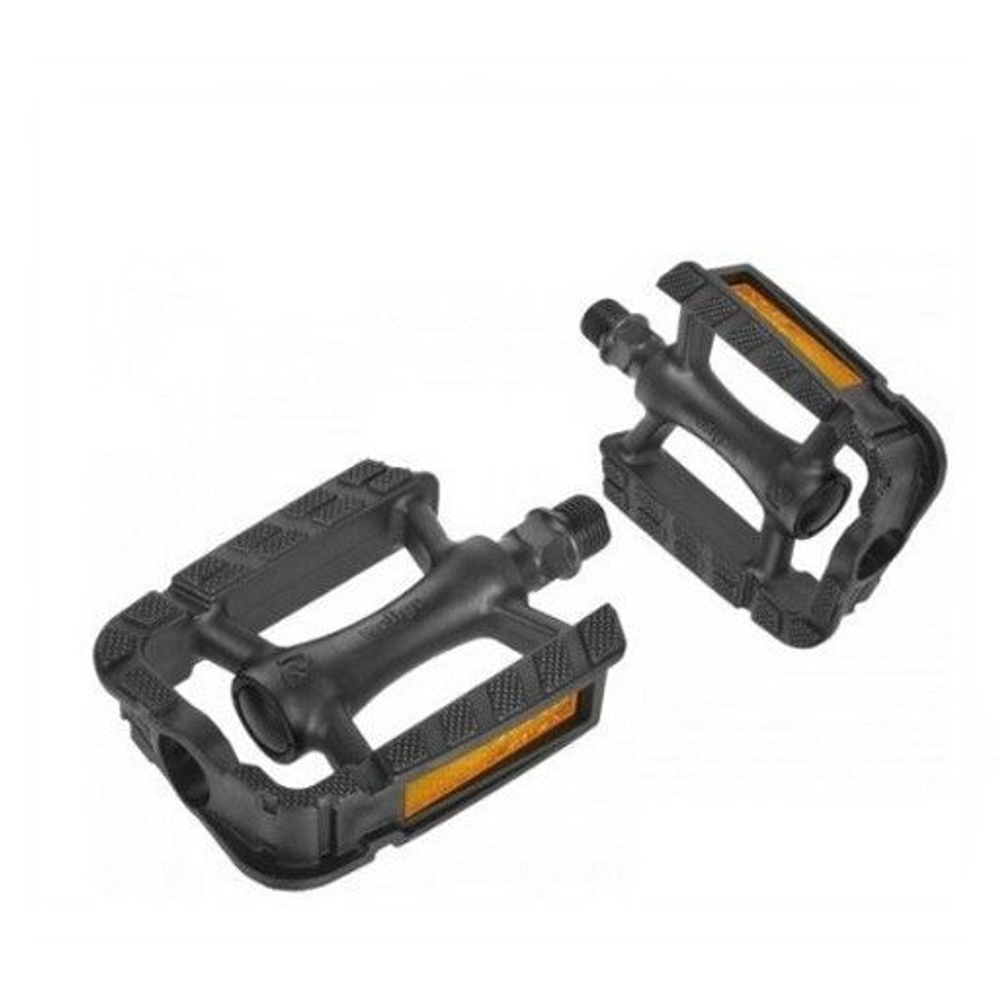 Педали Wellgo URBAN пластиковые, 107x81x24мм, резьба 9/16", полимерные подшипники, черные