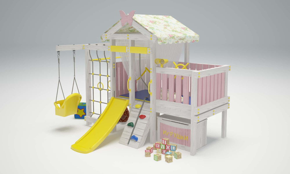 Игровой комплекс из дерева"Baby - 6"