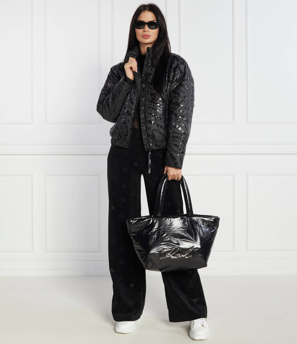 Сумка-шопер k/signature soft md tote Karl Lagerfeld - черный(236W3003)