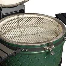 Керамический угольный гриль DinoEgg Classic Green, 46 см, с ножками и столиками