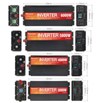 Инвертор 24V-220V 6000W черно-красный RDDSPON