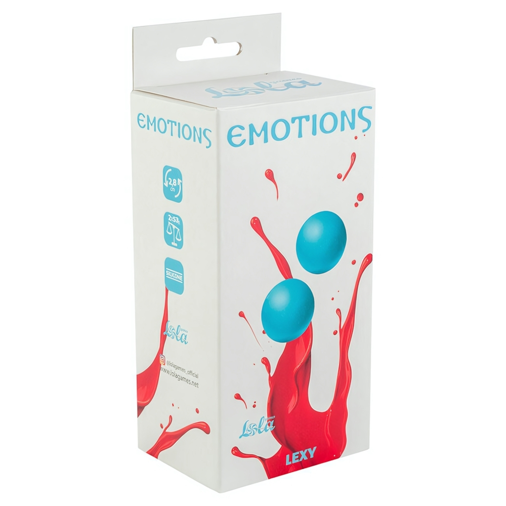 Вагинальные шарики без сцепки Emotions Lexy Medium turquoise (Цвет: бирюзовый)