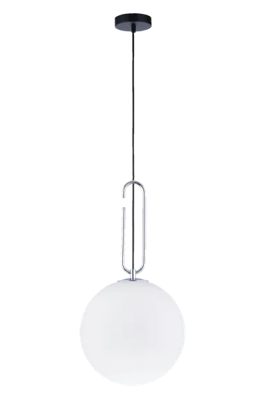 Светильник подвесной NewRgy 4286MDM/1L CR CHROME+W, 40 Вт, хромированный