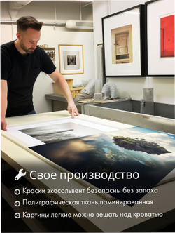 Картина Остров отражений модульная 50x70см 3шт.