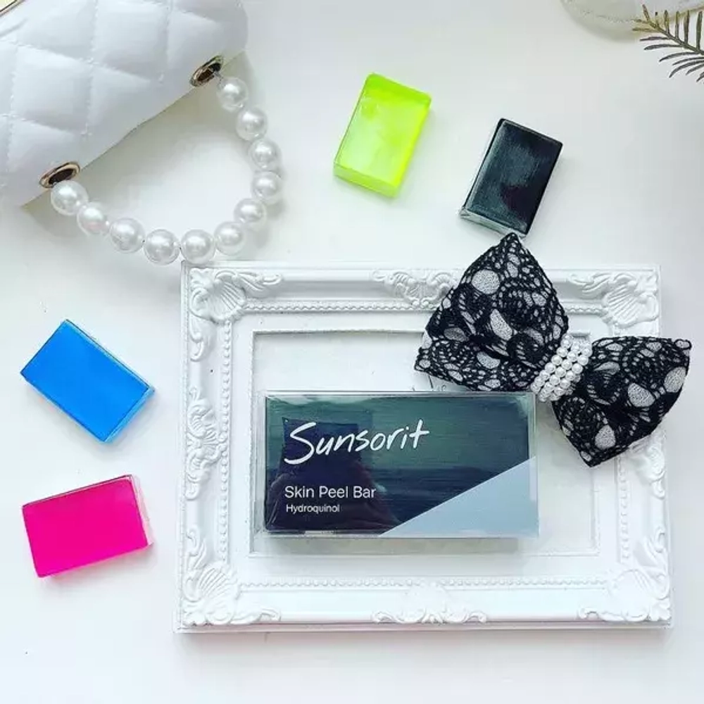 Sunsorit  Пилинговое мыло с AHA-кислотами Сансорит для чувствительной и сухой кожи мини- Skin Peel Bar AHA Mild Mini, 15 г
