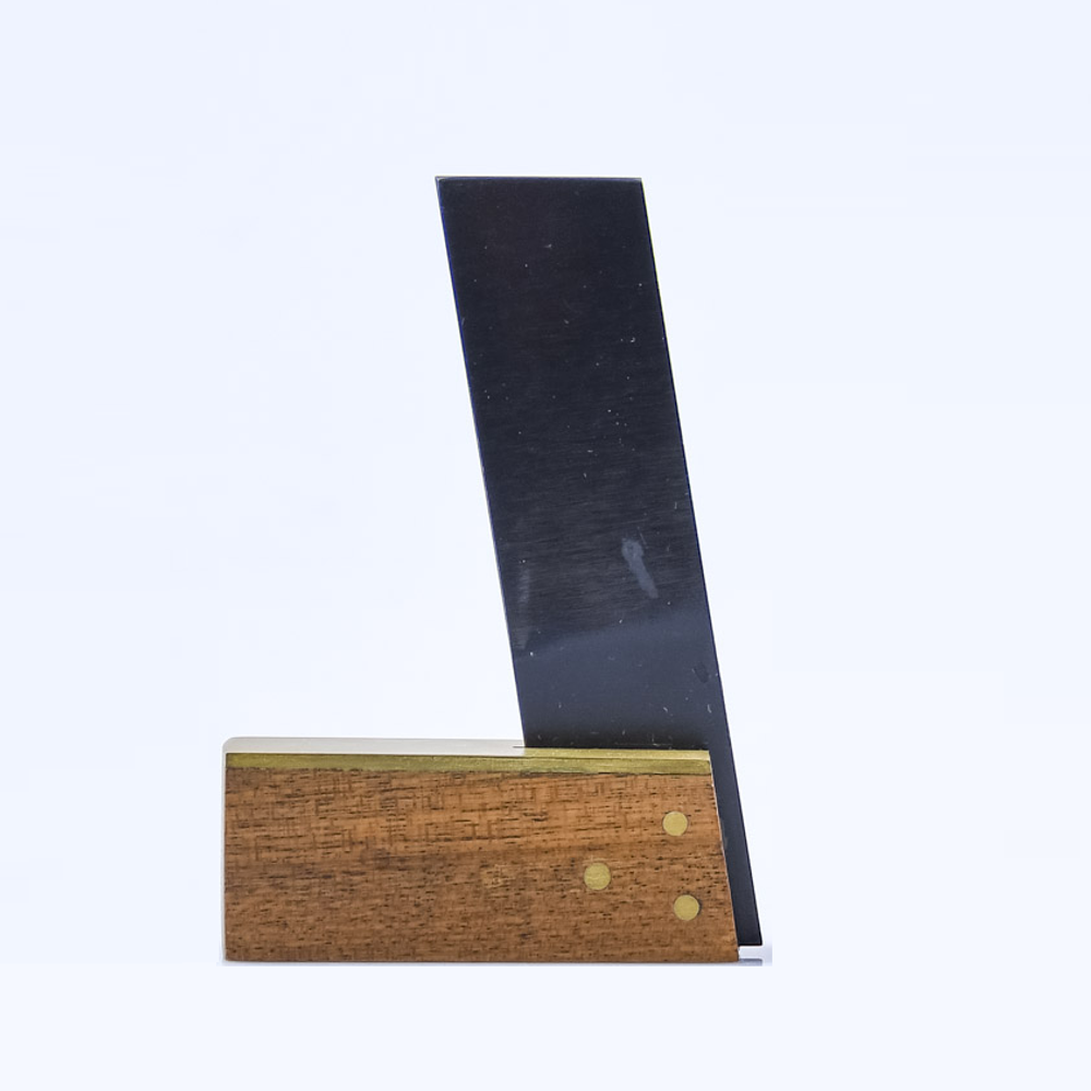 Угольник столярный с упором GOLDRATIO Dovetail Square 75 мм, 1:8, для разметки шипов и гнезд соединения ласточкин хвост М00023631