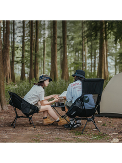Кресло туристическое Naturehike Clamshell 001 складное, 55х54х66 см, до 120 кг, черное