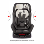 Детское автомоб. кресло Siger "Диона" серо-бежевый, панда, 0-7 лет, 0-25 кг, группа 0+/1/2, шт