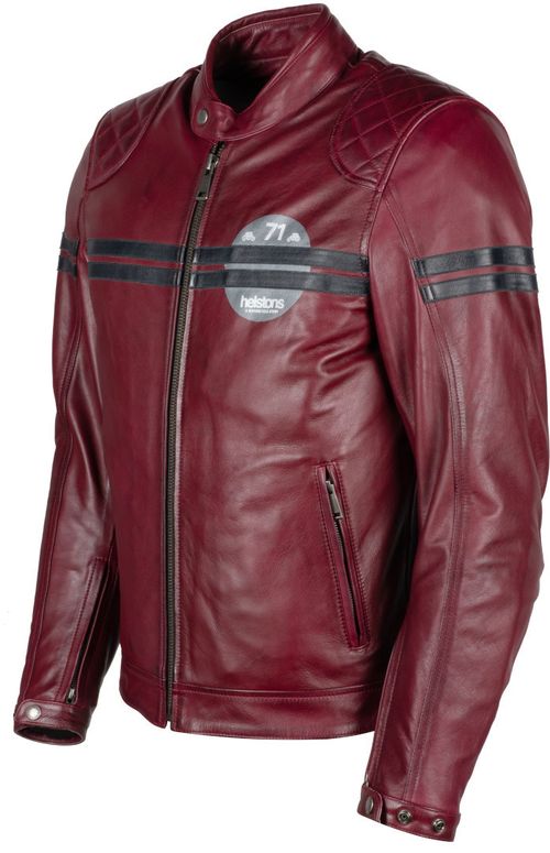 Купить Мотокуртка Кожаная Helstons Blouson Chevy Cuir Buffalo / Бордовый